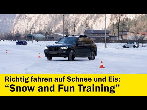 Fahrtechnik Wintertraining - Action auf Schnee & Eis | ÖAMTC Fahrtechnik