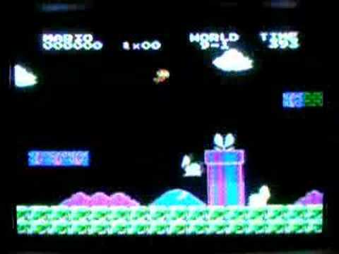 Super Mario Bros - World 9 Level 1 (Game Genie / Glitch)