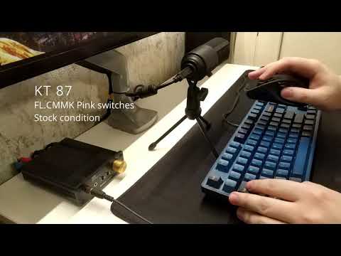 KT87 keyboard typing test
