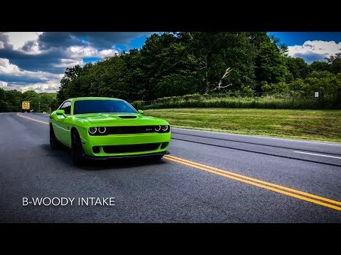 LOUDEST SUPERCHARGER WHINE?! - Hellcat B-Woody Intake