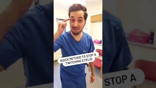 How To Stop A Twitching Eyelid #Shorts