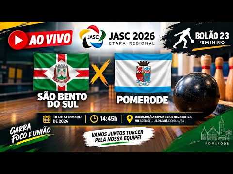 São Bento do Sul x Pomerode | Bolão 23 Feminino | JASC Regional 2026
