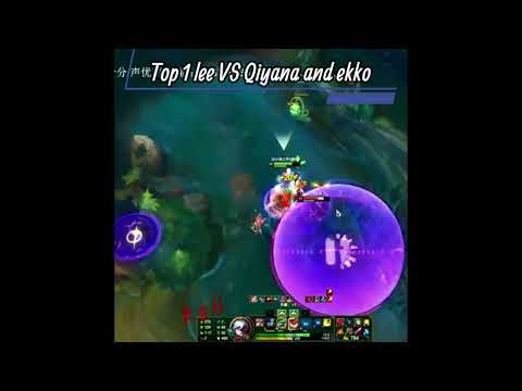 Top 1 Lee Sin VS Qiyana and Ekko #shorts