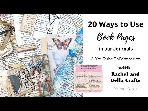 20 WAYS TO USE BOOK PAGES IN OUR JOURNALS #jjtipstrickshacks23 No. 15 TIPS, TRICKS & HACKS