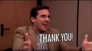 Thank you! Michael Scott GIF