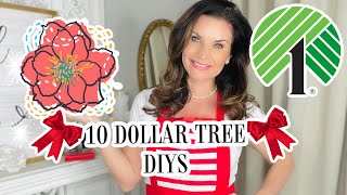 🎄10 DIY Dollar Tree WINTER/CHRISTMAS Decor IDEAS🎄Ep 31 I love Christmas Olivia's Romantic Home