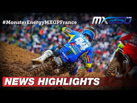 News Highlights | EMX250 Race 2 | Monster Energy MXGP of France 2022 #MXGP #Motocross