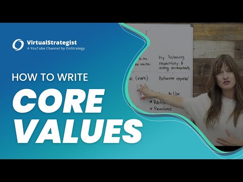 How to Write Core Values