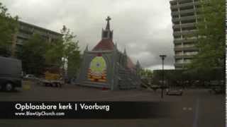 preview picture of video 'Opblaasbare kerk in Voorburg (BlowUpChurch.com)'
