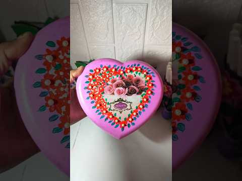 Aesthetic heart shape box art #art #painting #shorts #box #chocolate #minimalart