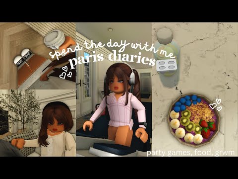 ♡ spend the day with me ???? | paris diaries| bloxburg roleplay ♡