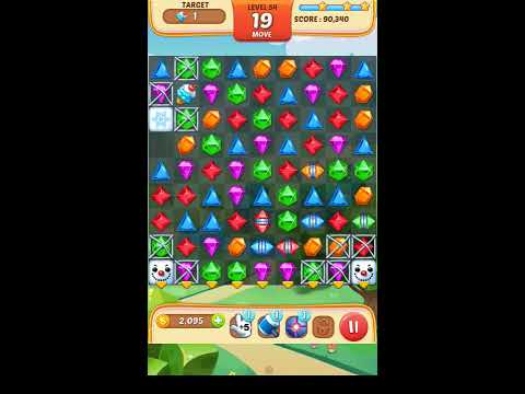 Jewel Match King Level 54 - Walkthrough ( No Booster )