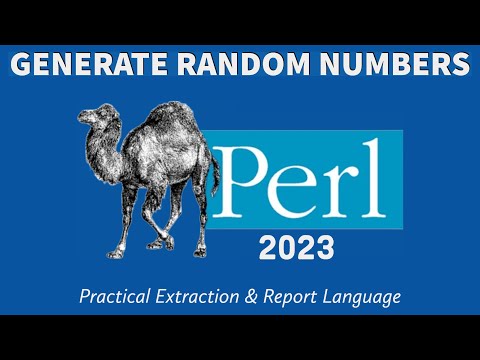 Perl Programming - Random Numbers 2023
