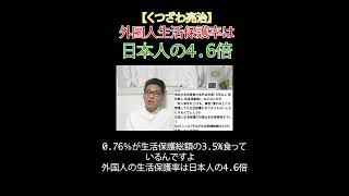 外国人生活保護率は 日本人の4.6倍 #入管法 #生活保護 #移民問題 #外国人生活保護 #永住権厳格化 #日本改革党 #減税 #JICA解体＃移民はもういらん #日本保守党 #維新の会