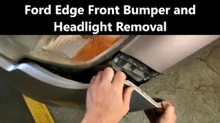 Ford Edge Front Bumper and Headlight Removal