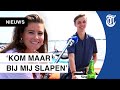 Michelle geeft ijsjes aan hete boot-jongens