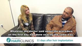 Hair Transplant testimonial (urdu language - eng subtitles)