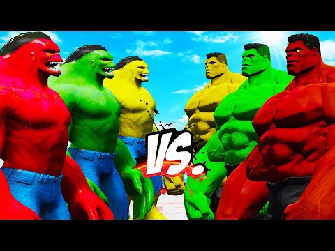TEAM HULK COLOR VS TEAM HULK 2099 COLOR - EPIC SUPERHEROES WAR