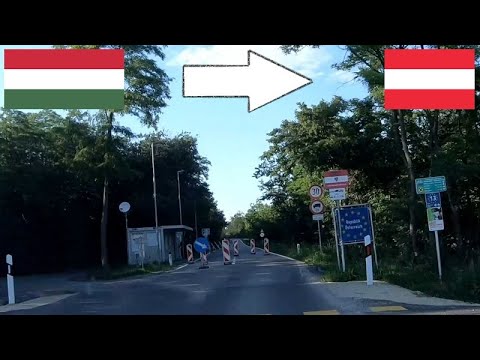 Hungary - Austria / Crossing The Border By Car