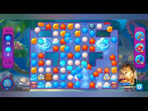 Fishdom 2022, no Boosters,  2453  level  -  прохождение без бустеров,  2453  уровень.