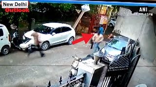 Caught On Camera: Man Shot By Unknown Assailants In Delhi