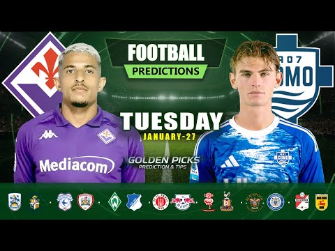 Football Predictions Today 27 January | Possible Scores, Corners & Cards | Golden Picks Plus