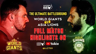 Finals - Asia lions vs World Giants Highlights | legend League cricket 2023 | LLC