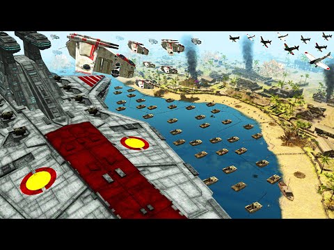 The Clone Wars Invasion of WW2 EARTH Defenses! - Gates of Hell: Star Wars Mod