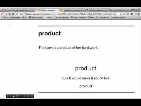 Direct Instruction In Word Structure