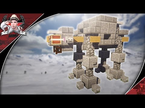 Minecraft: STAR WARS All Terrain Armored Transport (AT-AT) | Combat Walker Tutorial (Scale 1:5)
