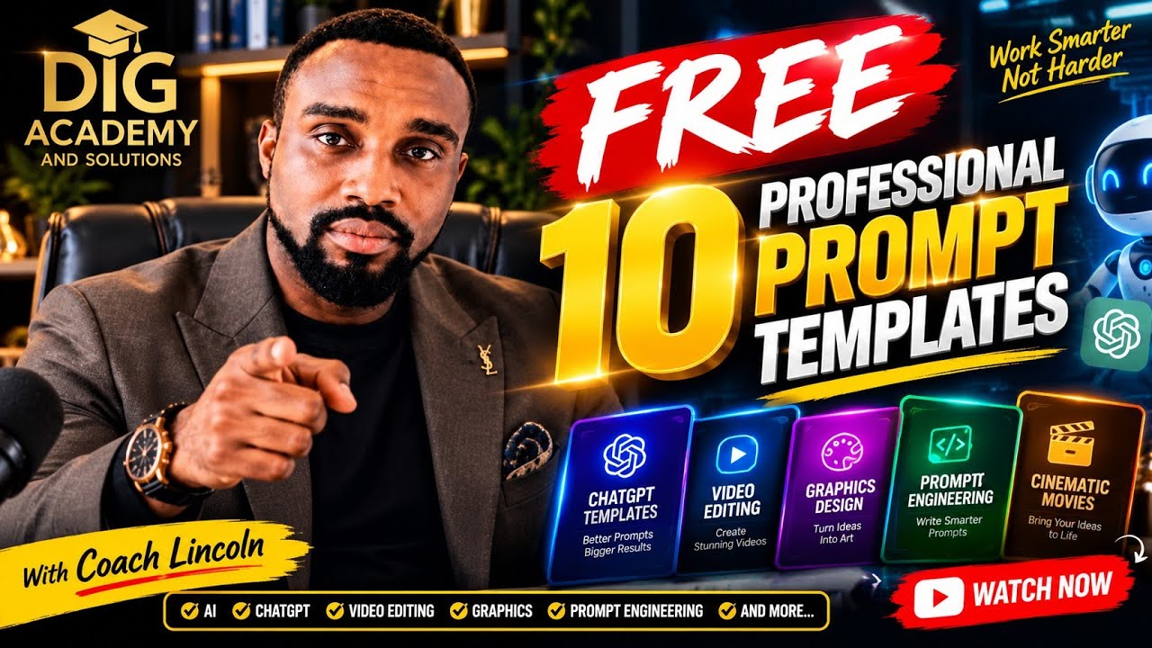 FREE 10 Professional AI Prompt Templates 🔥 | Create Stunning Content #youtubeshortsvideo 