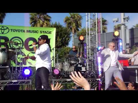 Pitbull performing "Alright" ft. Machel Montano at MTV3 Rock And Gol