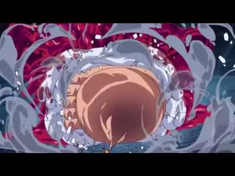 One Piece attaque finale - Luffy (& Mr.3) VS Magellan - Gomu Gomu no Gigant Stamp