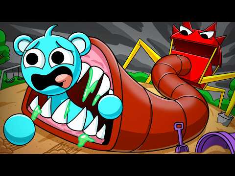 HAUNTED by the SPRUNKI SLIDE EATER... (Cartoon Animation)