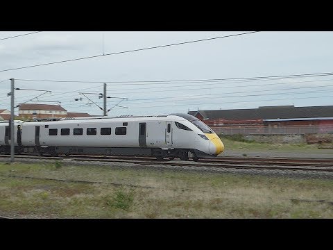 Hitachi Class 801 passes Darlington (9/5/18)