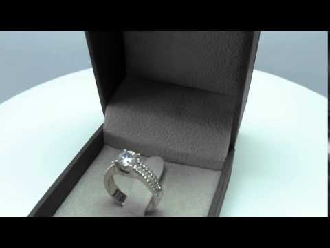 1.5 CT E VS2 ACCENTED DIAMOND RING