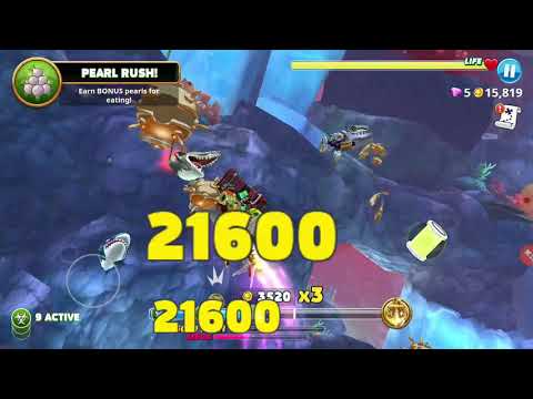 a radioactive monster shark (Hungry shark world🦈)