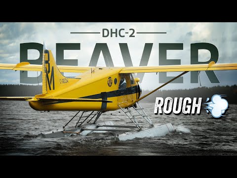 ROUGH WIND 💨 DHC-2 DE HAVILLAND BEAVER TAKE-OFF (OG CANADIAN BUSHPLANE) BLACK MOOSE OUTPOSTS 🇨🇦
