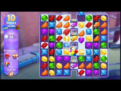 Wonka's World of Candy Level 307 - NO BOOSTERS + FULL STORY 🍫 | SKILLGAMING ✔️