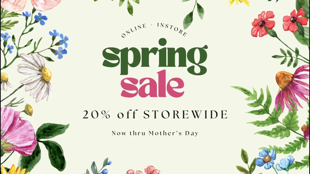 The Olive Groove Spring Sale Banner