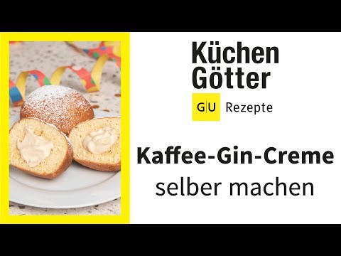 Kaffee-Gin-Creme selber machen ▸  Leckere Füllung für Berliner ▸ How-to ▸ Küchengötter