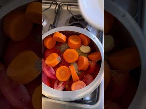 Tomato sauce made in a pressure cooker.