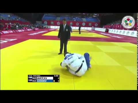 Judo Grand Slam Tyumen 2014 Semifinal -73kg IARTCEV Denis (RUS) - OZDOEV Zelimkhan (RUS)