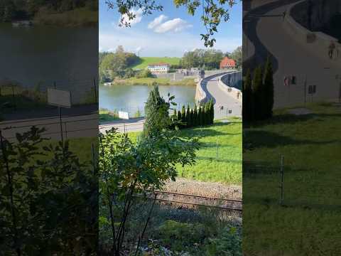 Herausfordernder Bahnrundweg, Blick Talsperre Malter & Gleise Dippoldiswalde Sachsen - Hiking Trail