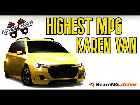 Making an INSANELY Fuel Efficient  Mini Van. -Automation/BeamNG Drive- #automation #beamng