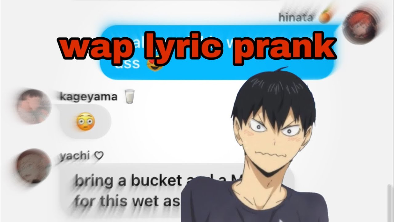 Haikyuu texts- lyric prank (WAP)