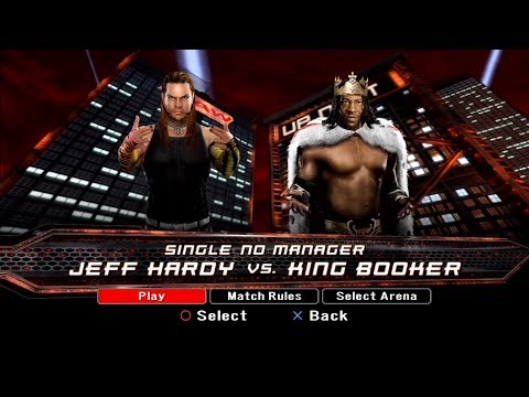 WWE SmackDown VS Raw 2008 PS3 - Jeff Hardy VS King Booker