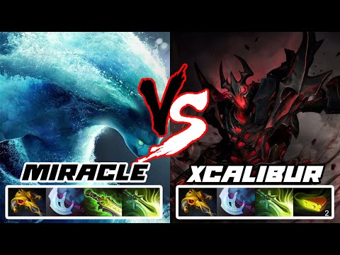 Morphling โดยMiracle VS Shadow Fiend โดยXcalibur 7.24b Pro Gameplay