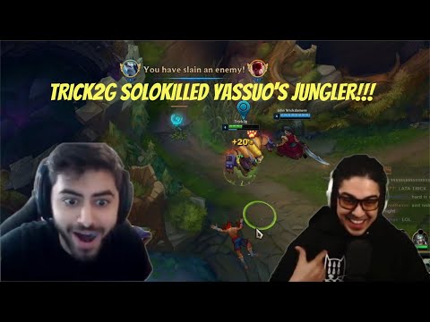 YASSUO REGRETS NOT PICKING TRICK2G FOR TWITCH RIVALS-TEAM YASSUO VS TEAM TRICK2G- LoL HIGHLIGHTS #17