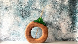 How to Make Decorative Vase | Epoxy Resin and Wood | Resin Art